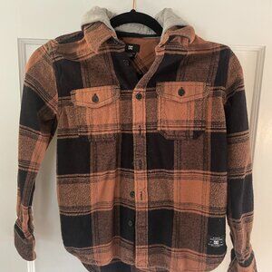 DC Kids Hooded Flannel